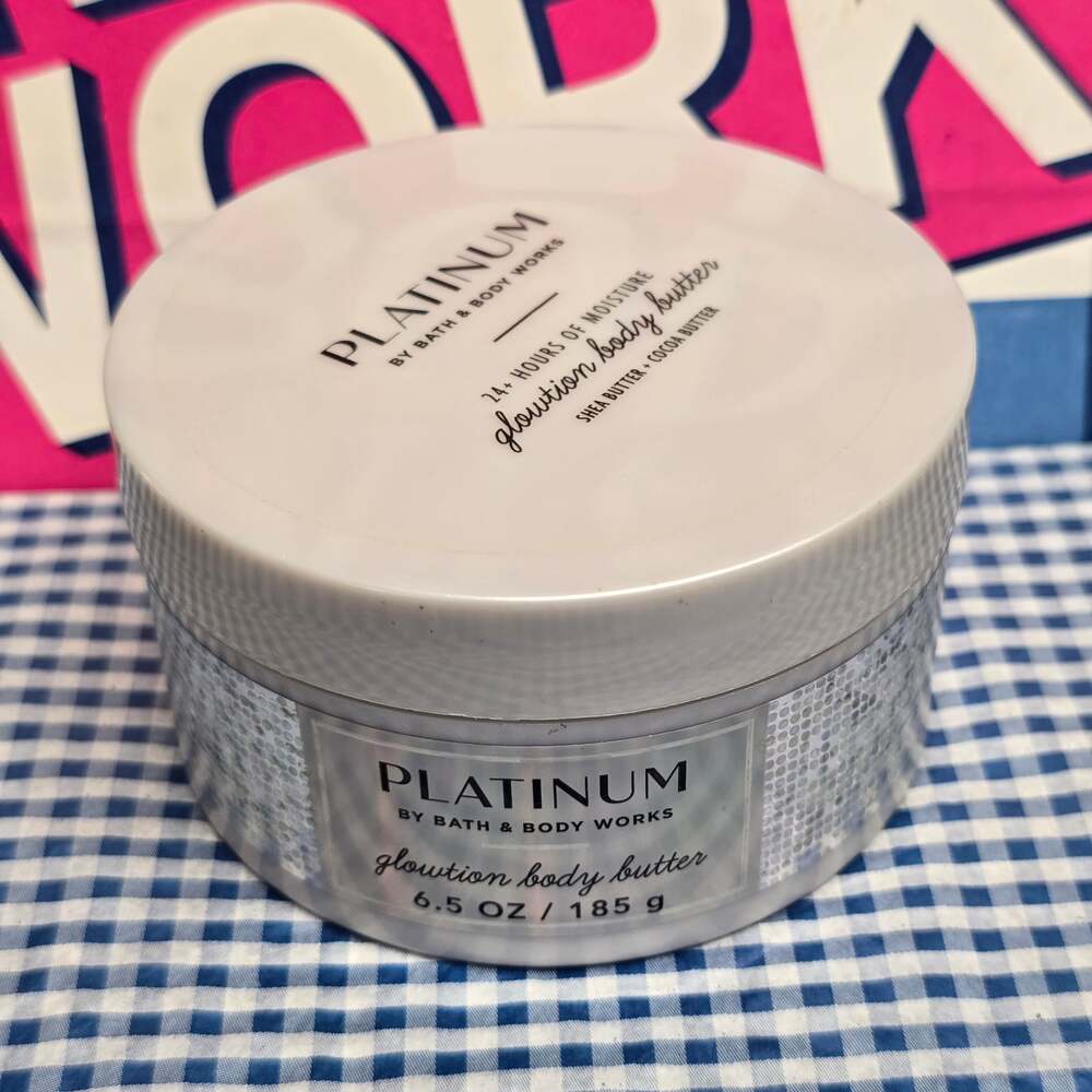 BBW Platinum Glowtion Body Butter - 24+ Hours of Moisture Shea & Cocoa Butter
